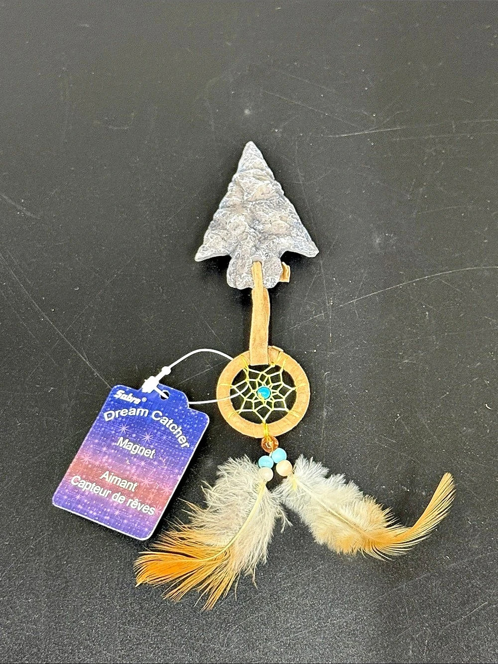 Sabre Dream Catcher Magnet Gray & Yellow NWT